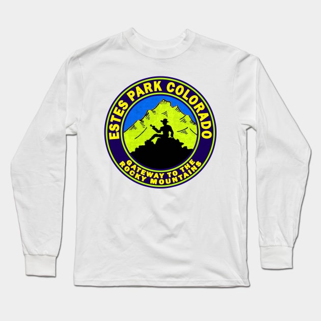 Estes Park Colorado Rocky Mountain National Park Rockies Long Sleeve T-Shirt by TravelTime